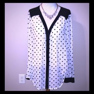 Torrid Polka Dot Blouse